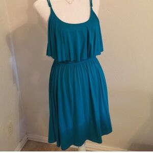 Teal Sleeveless Women's Dress